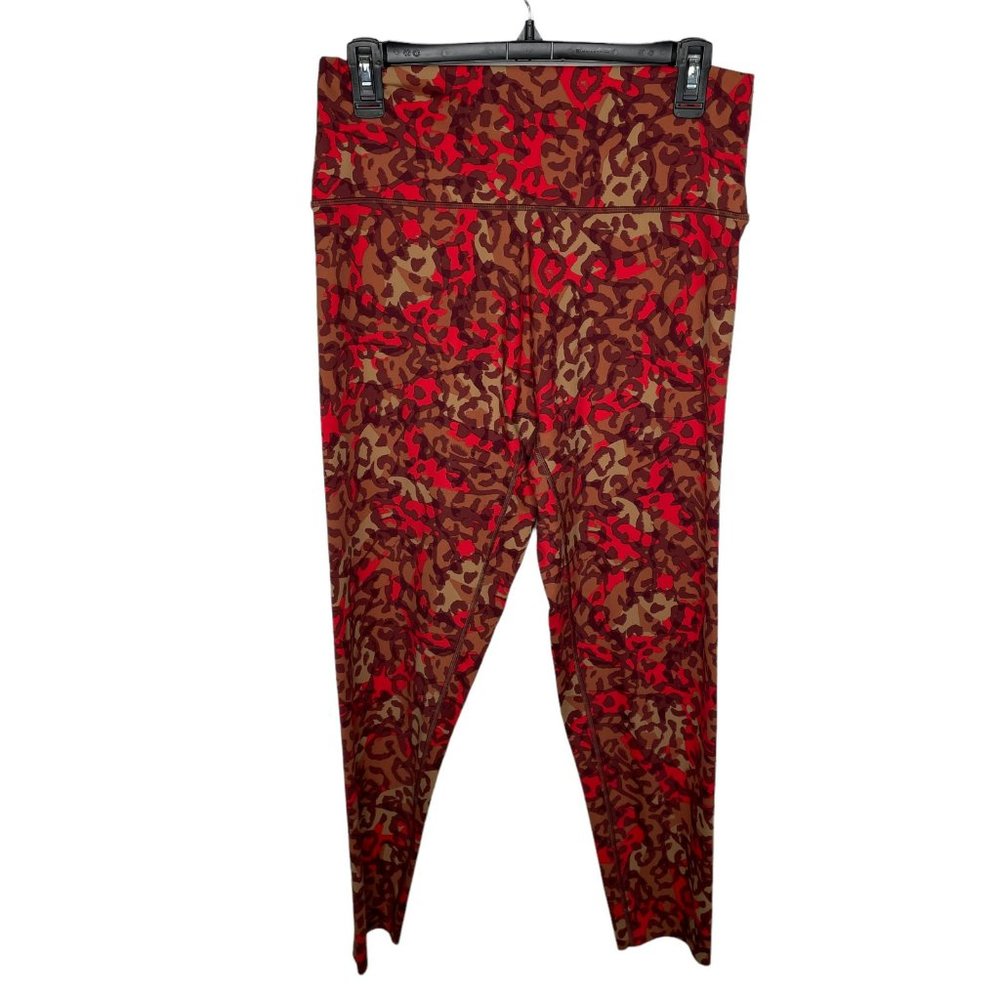 Aerie Red Leopard Print High-Waist Leggings